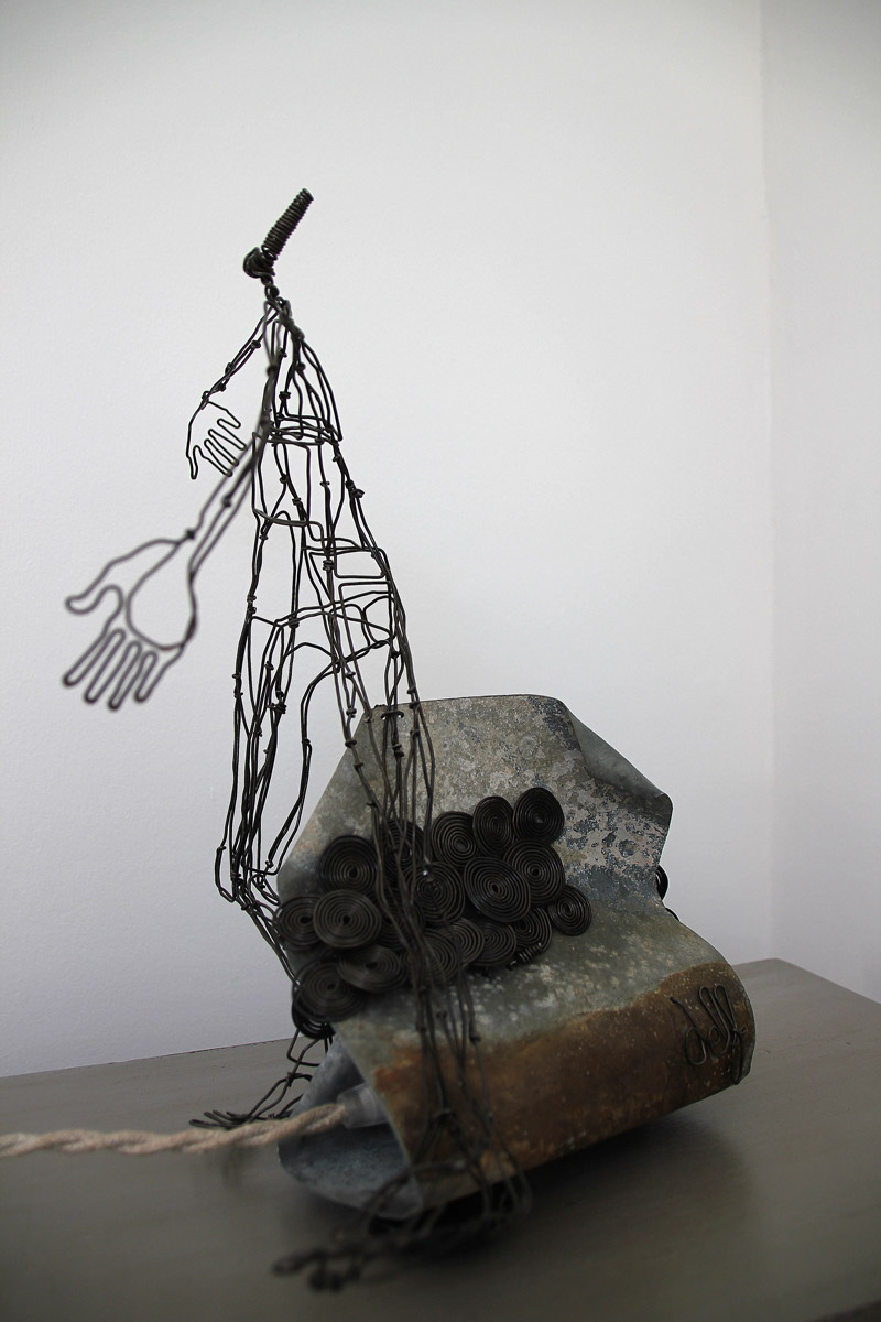 lampe-sculpture-delf "Etreinte